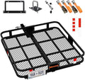 Mockins 40"x40"x6" Heavy-Duty Square Trailer Hitch Cargo Carrier 500 Lb Cap by Mockins