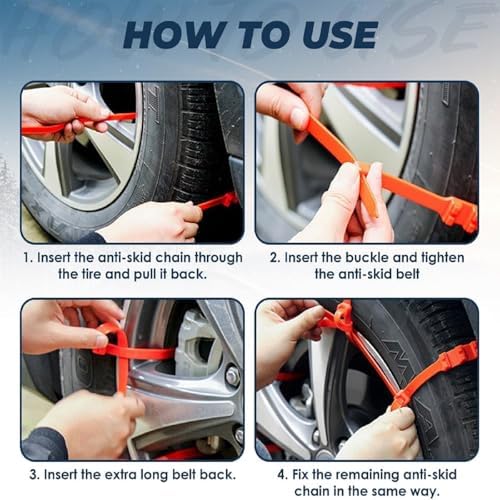 20PCS Universal Anti-Skid Snow Tire Chains, 2026 New Portable Emergency - Image 7