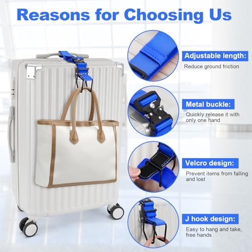 Luggage Hook Strap, J Hook for Luggage Strap Flight Attendant - Image 2
