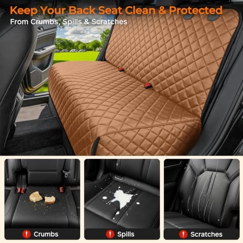 URPOWER Dog Car Seat Cover for Back Seat, Waterproof Car Seat Protector - Image 2