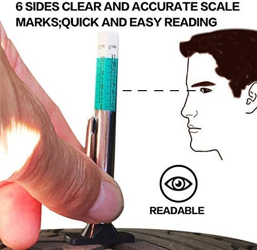 Godeson 88702 Smart Color Coded Tire Tread Depth Gauge - Image 7