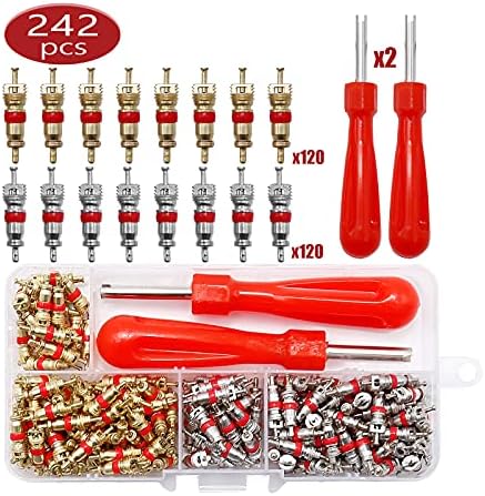 242pcs R134A Ac Valve Core Kit Valve Cores Kit AC Valve Core Removal Tool - Image 4