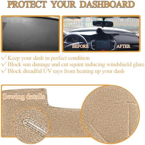 Dash Cover Mat for 2007-2013 Chevy Silverado 1500 LT/WT Y74 - Image 5