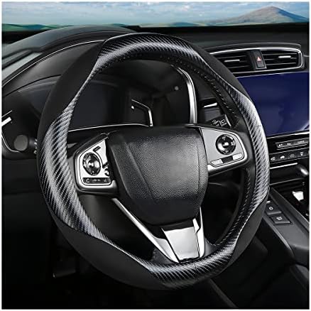 Moly Magnolia 15 Inch Car Steering Wheel Cover, Carbon Black by Moly+Magnolia