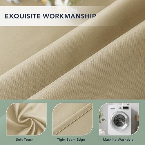 Outdoor Curtains for Patio Waterproof, 6 Drape Panels, Sun Shades - Image 5