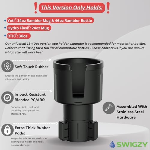 Swigzy Extra Wide Car Cup Holder Expander - Image 2