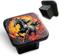 Hitch Cover Fits for 2 Inch Hitch Fierce Black Horse by Unknown