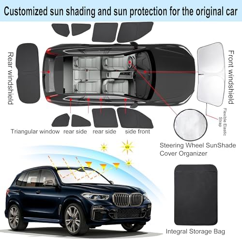 10PCS Windshield Sun Shade Custom Fit - Image 4