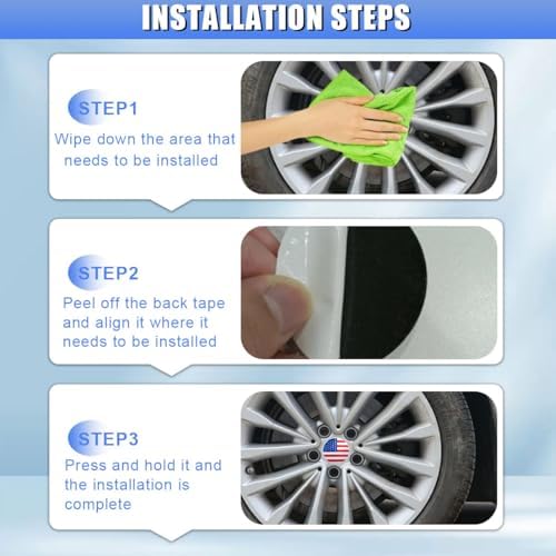 4PCS 56mm American Flag Wheel Hub Center Cap Sticker - Image 6