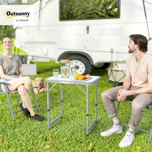 Outsunny 23" Folding Camping Table - Image 2
