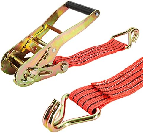 4Pk 2" x20ft Ratchet Tie Down Straps - Image 6
