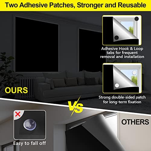 FADOTY 100% Blackout Curtains 2 Pack - Image 3
