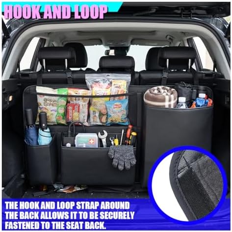 Leather Car Trunk Organizer, Foldable Vehicle Travel Organizer Accessories - Image 6