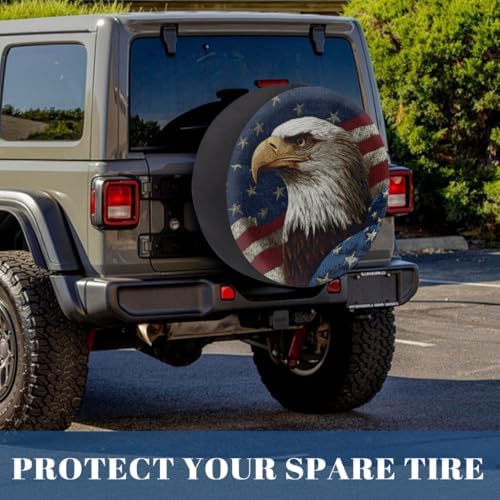 Flag Spare Tire Cover Waterproof Dust-Proof Spare Wheel Covers - Image 6
