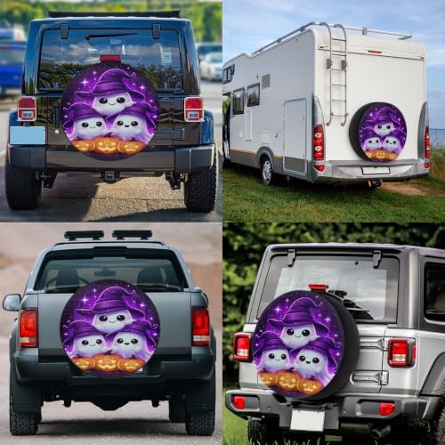 Halloween Spare Tire Cover Waterproof Dust-Proof Spare Wheel Covers - Image 6