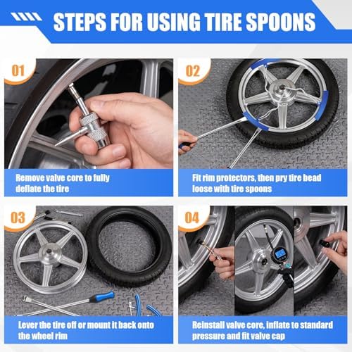 15" Tire Spoons Kit, Updated Tire Change Kit - Image 5