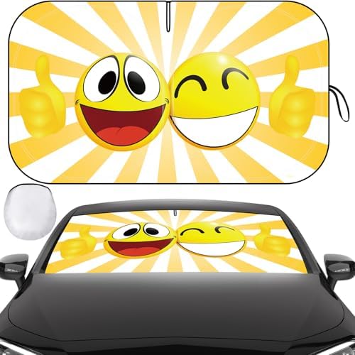 Windshield Sun Shade, Reflective Car Sunshade Blocks Heat, 57 x 31.5 in by Clothclose