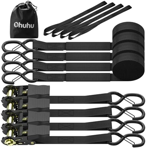 Ohuhu Ratchet Tie Down Straps by Ohuhu