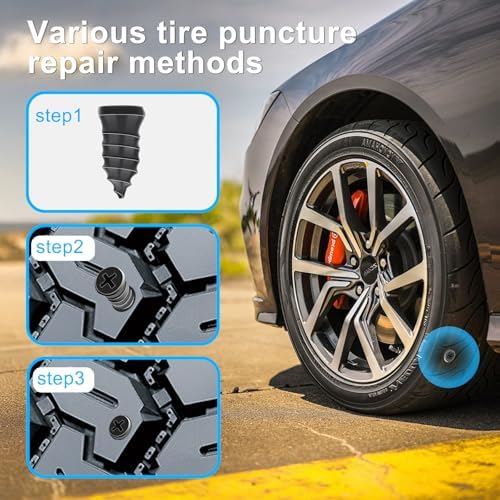 36Pcs Screw-in Tire Plug Kit Quick Fix Emergency Tire Repair Set - Image 5