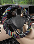 SEG Direct Boho Steering Wheel Cover, Baja Blanket Cloth, Coarse Flax by SEGDirect