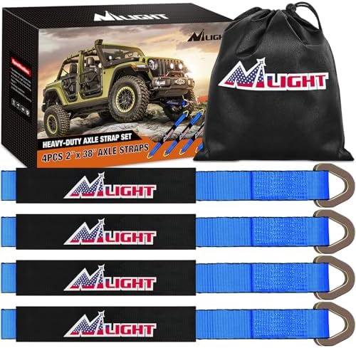 Nilight 2" x 38" Axle Tie Down Straps by Nilight
