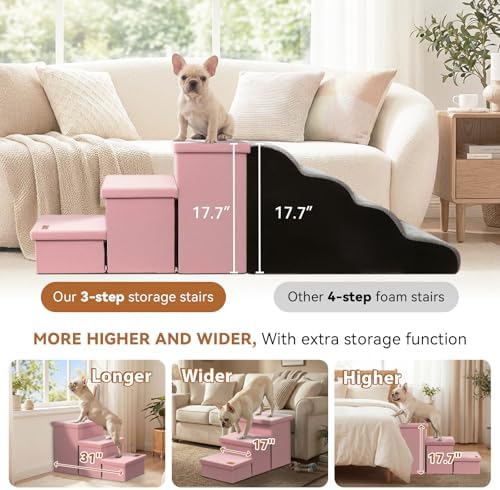 Zerbuger Dog Stairs with Storage - Image 3