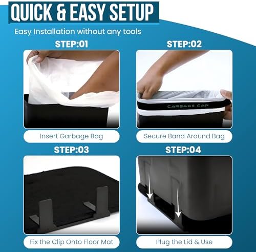 Car Trash Can for Car, Leakproof Garbage Bin - Image 6