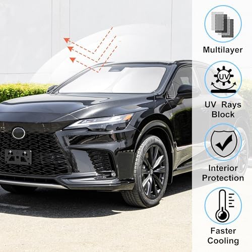 Windshield Sun Shade Sunshade for 2023 2024 2025 2026 Le-xus RX - Image 2