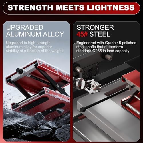 Aluminum Motorcycle Scissor Lift Jack, 1100LBS Heavy Duty - Image 4