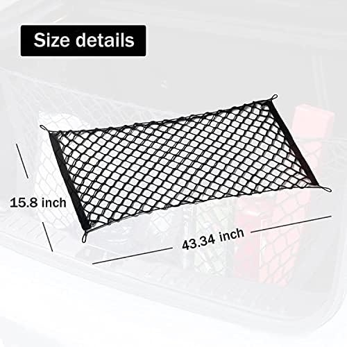 Amiss 2 Packs Cargo Net Stretchable. Adjustable Elastic Trunk Storage Net - Image 3