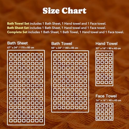 Luxury Organic Japanese Cotton Waffle Bath Towel | Thick, Quick Dry Bathroom - Image 6