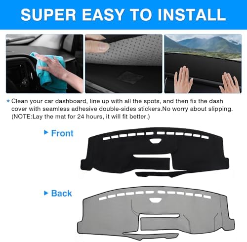 Autorder Dashboard Cover Mat for 2022-2025 2026 Ford F-150 Lightning F150 - Image 5