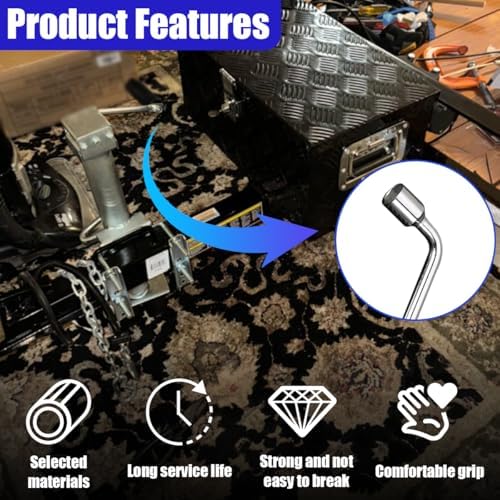 17mm Car Spare Tire Lug Wrench, L-Type Auto Tire Replacement Tool - Image 4