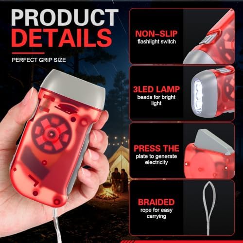 Leelosp 48 Hand Crank Flashlights - Image 3