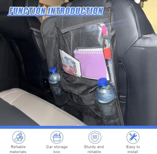 Car Backseat Organizer, with 12" Touch Screen Tablet Holder - Image 3
