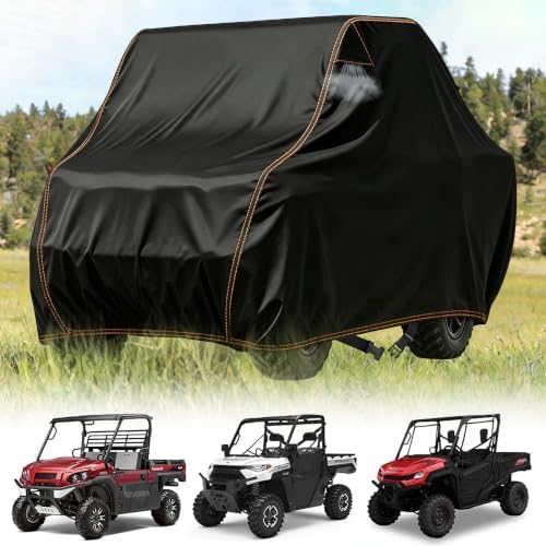 QYMOTO UTV Cover 2-3 Seater, Side by Side UTV Cover All-Weather Protection by QYMOTO