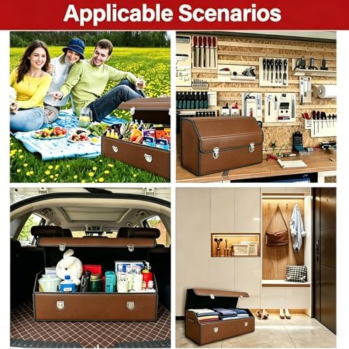 Leather Storage Box Car Trunk Organizer - Image 6