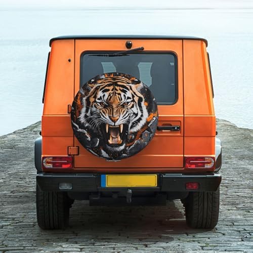 Spare Tire Cover for RV Camper, Tiger Animal Tire Cover Protectors, - Image 3