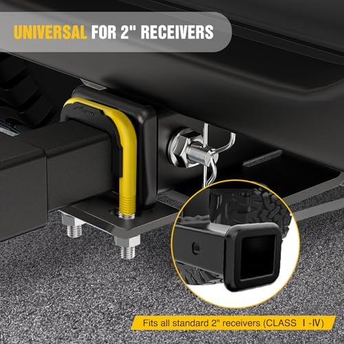 Nilight Trailer Hitch Tightener Anti-Rattle Yellow U-Bolt - Image 6