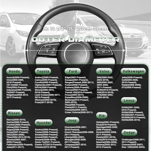 SEG Direct Plush Steering Wheel Cover 14.5"-15" Heavy-Duty, Summer Winter - Image 5