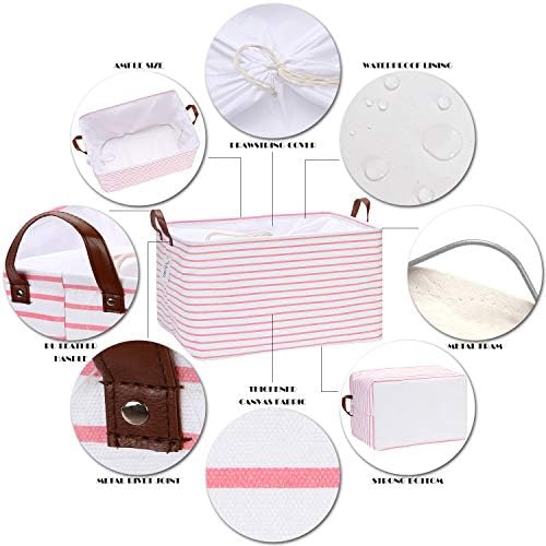 Hinwo 70L Extra Large Canvas Storage Bin - Image 4