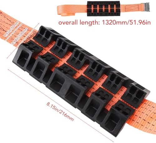 2PCS Tire Traction Straps for Truck and Large SUV, Emergency Snow Mud Anti - Image 2