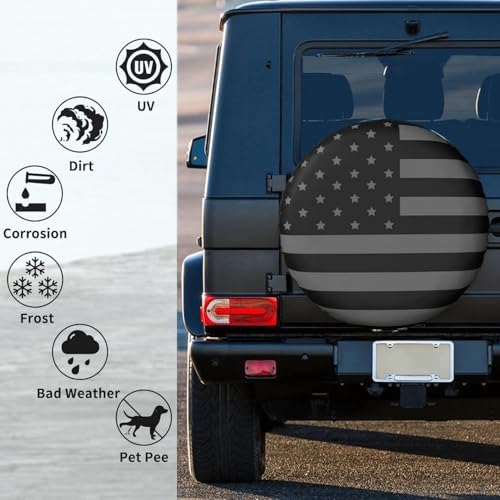 Waterproof Leather Spare Tire Cover - Image 4