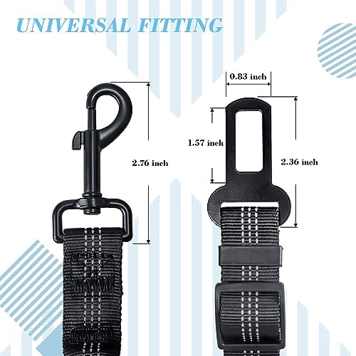 2 Pack Dog Seat Belt Adjustable Dog Car Seatbelts - Image 3