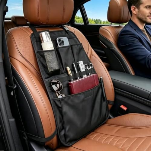 Car Seat Back Organizer with Compartment - Image 5