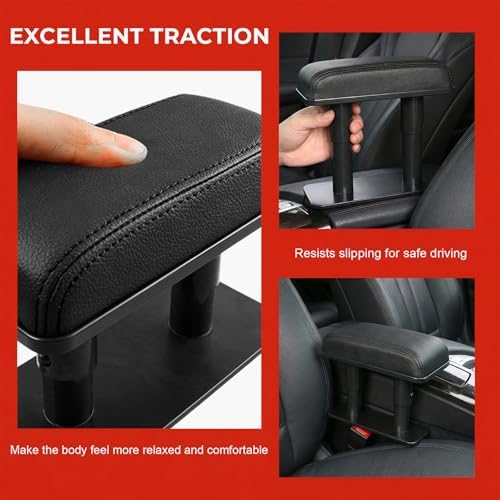 Car Armrest Pad, Ergonomic Adjustable Auto Arm Rest Cushion Elbow Support - Image 5