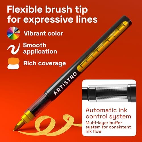 ARTISTRO Gold Acrylic Paint Markers - Image 2