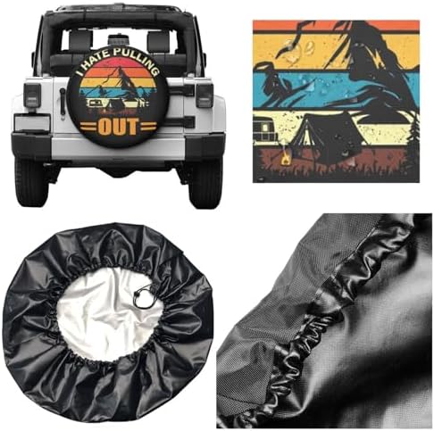 I Hate Pulling Out Spare Tire Cover Wheel Protectors Waterproof Wheel Covers - Image 2