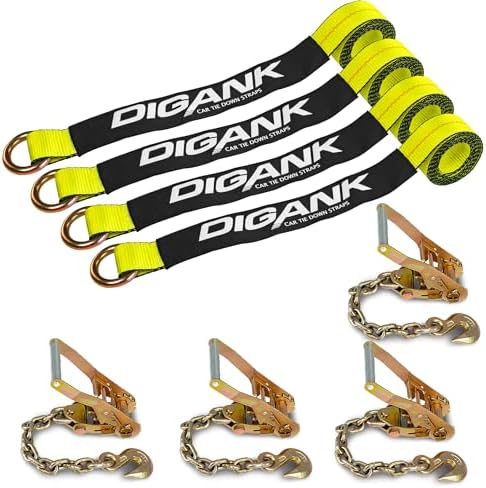Heavy Duty Car Tie Down Straps by Digank
