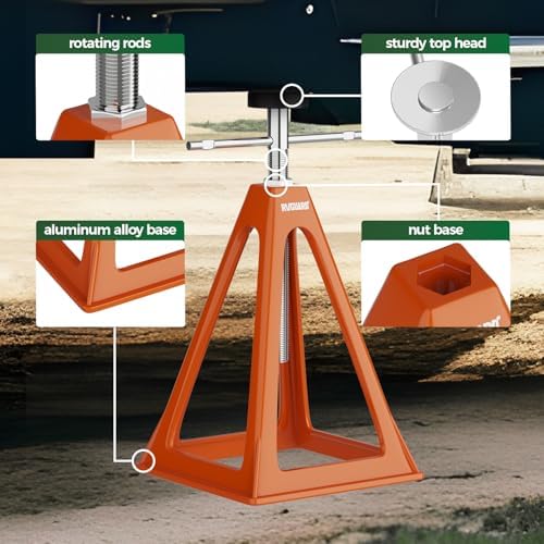 RVGUARD RV Stack Jacks 4 Pack, 7500 Lbs Aluminum Stabilizer Jacks - Image 4